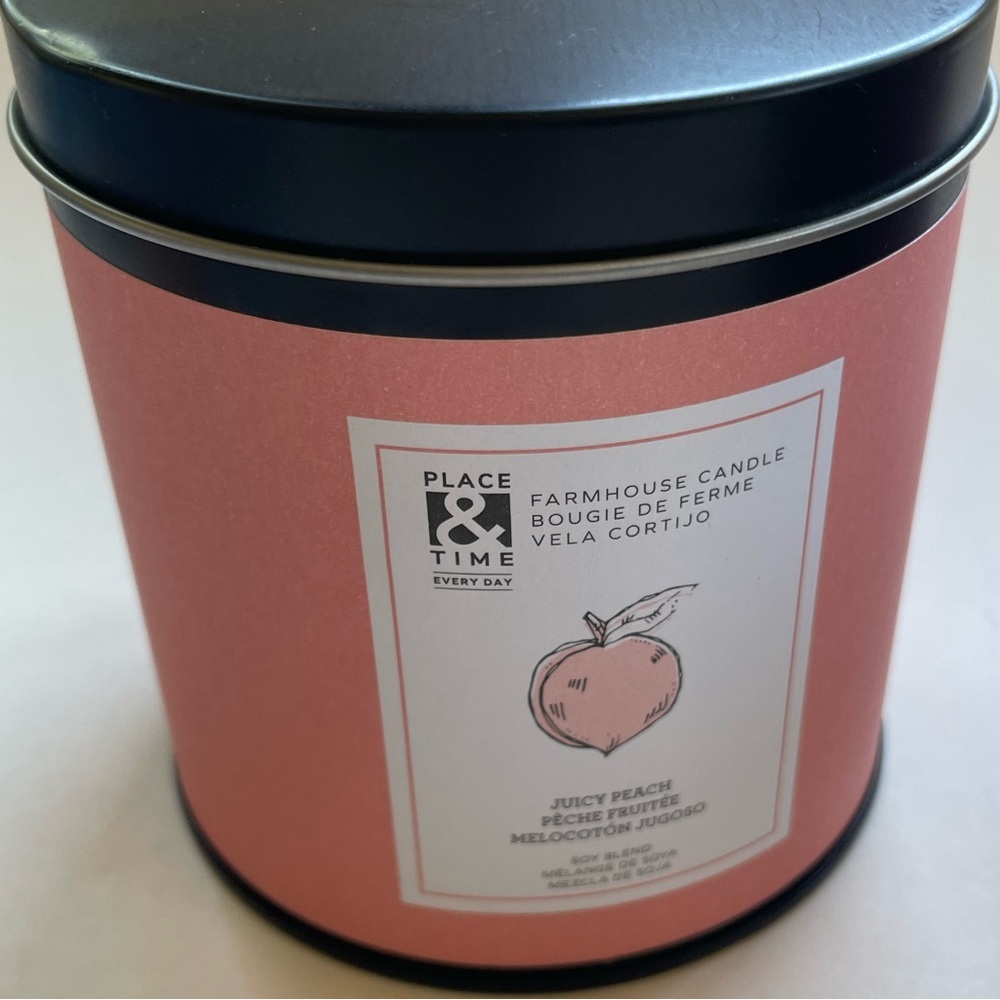 Scented Candle 3 Piece Set - 12oz Farmhouse Tin Place & Time - Picture 4 of 8